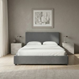 meg-GP002-0026,1-1 ΚΡΕΒΑΤΙ VERONA MEGAPAP ΥΦΑΣΜΑΤΙΝΟ ΜΕ ΑΠΟΘΗΚΕΥΤΙΚΟ ΧΩΡΟ ΧΡΩΜΑ ΑΝΘΡΑΚΙ 160X200ΕΚ.