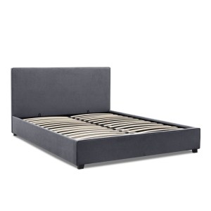 meg-GP002-0026,1-3 ΚΡΕΒΑΤΙ VERONA MEGAPAP ΥΦΑΣΜΑΤΙΝΟ ΜΕ ΑΠΟΘΗΚΕΥΤΙΚΟ ΧΩΡΟ ΧΡΩΜΑ ΑΝΘΡΑΚΙ 160X200ΕΚ.