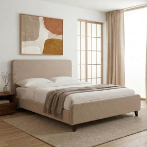 meg-GP002-0028,1-0 ΚΡΕΒΑΤΙ OVELIA MEGAPAP ΥΦΑΣΜΑΤΙΝΟ ΧΡΩΜΑ ΜΠΕΖ 160X200ΕΚ.