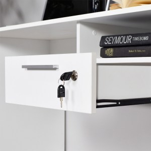 meg-GP009-0010-4 ΓΡΑΦΕΙΟ CONCEPT MEGAPAP ΣΕ ΧΡΩΜΑ ΛΕΥΚΟ 120X60X75ΕΚ.