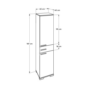 meg-GP009-0047-6 ΝΤΟΥΛΑΠΑ ΡΟΥΧΩΝ - ΠΑΠΟΥΤΣΟΘΗΚΗ 12 ΖΕΥΓΩΝ DIAMOND MEGAPAP ΜΟΝΟΦΥΛΛΗ ΣΕ ΛΕΥΚΟ 45X40X187ΕΚ.