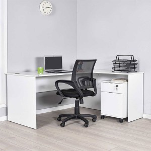 meg-GP009-0204-1 ΓΡΑΦΕΙΟ ΔΙΕΥΘΥΝΤΙΚΟ RIO MEGAPAP ΓΩΝΙΑΚΟ ΑΝΑΣΤΡΕΨΙΜΟ ΧΡΩΜΑ ΛΕΥΚΟ 160X144X75ΕΚ.