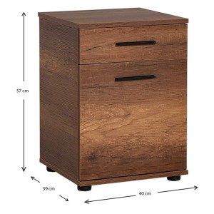 meg-GP009-0210-4 ΚΟΜΟΔΙΝΟ - ΣΥΡΤΑΡΙΕΡΑ ΓΡΑΦΕΙΟΥ TRENDLINE MEGAPAP ΧΡΩΜΑ ΚΑΡΥΔΙ 40X39X57ΕΚ.