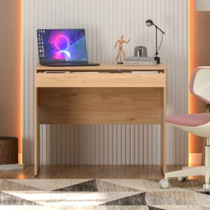 meg-GP009-0233,3-2 ΓΡΑΦΕΙΟ ΕΡΓΑΣΙΑΣ VARENO MEGAPAP ΧΡΩΜΑ FLORIDA OAK 90X55X75ΕΚ.