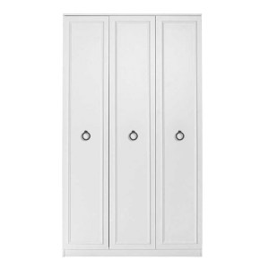 meg-GP009-0244,1-2 ΝΤΟΥΛΑΠΑ ΡΟΥΧΩΝ HAMPTON MEGAPAP ΤΡΙΦΥΛΛΗ ΧΡΩΜΑ ΛΕΥΚΟ 103X52X185ΕΚ.