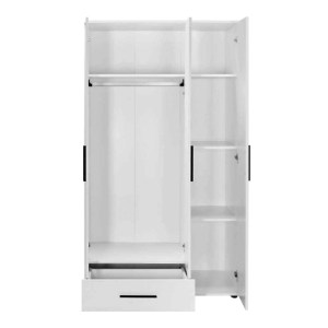 meg-GP009-0246,1-3 ΝΤΟΥΛΑΠΑ ΡΟΥΧΩΝ BIANCO MEGAPAP ΤΡΙΦΥΛΛΗ ΧΡΩΜΑ ΛΕΥΚΟ 103X52X187ΕΚ.