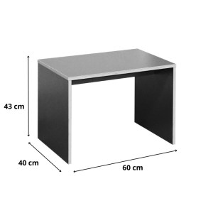 meg-GP009-0256,3-2 ΤΡΑΠΕΖΑΚΙ ΣΑΛΟΝΙΟΥ - ΓΡΑΦΕΙΟΥ RIO MEGAPAP ΧΡΩΜΑ ΚΑΡΥΔΙ 60X40X43ΕΚ.