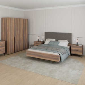 meg-GP009-0264,1-3 ΚΡΕΒΑΤΙ ORYANA MEGAPAP ΧΡΩΜΑ ΚΑΡΥΔΙ 160X200ΕΚ.