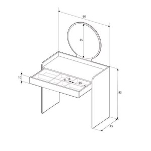 meg-GP009-0267,2-5 ΤΟΥΑΛΕΤΑ ΜΕ ΚΑΘΡΕΠΤΗ CURVE MEGAPAP ΧΡΩΜΑ ΛΕΥΚΟ 90X47X142ΕΚ.