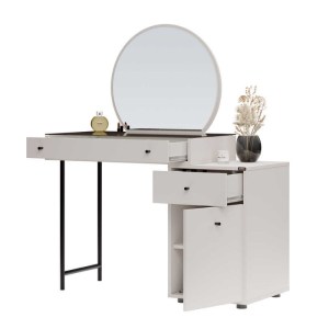 meg-GP009-0269,1-7 ΤΟΥΑΛΕΤΑ ΜΕ ΚΑΘΡΕΠΤΗ DIOR MEGAPAP ΧΡΩΜΑ ΛΕΥΚΟ ΤΟΥ ΠΑΓΟΥ 108X45X130ΕΚ.