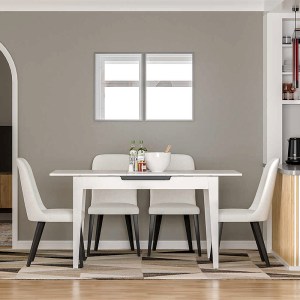 meg-GP009-0274,2-2 ΤΡΑΠΕΖΙ TRENDLINE MEGAPAP ΕΠΕΚΤΕΙΝΟΜΕΝΟ ΧΡΩΜΑ ΛΕΥΚΟ 120/150X70X75ΕΚ.