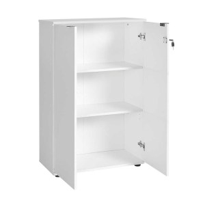 meg-GP009-0284,2-3 ΝΤΟΥΛΑΠΙ ΓΡΑΦΕΙΟΥ RIO MEGAPAP ΜΕ ΚΛΕΙΔΑΡΙΑ ΧΡΩΜΑ ΛΕΥΚΟ 72X34X109ΕΚ.