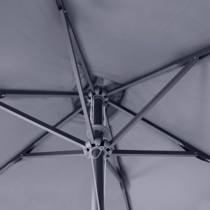 meg-GP010-0053,2-3 ΟΜΠΡΕΛΑ ΚΗΠΟΥ ZOLA MEGAPAP ΑΛΟΥΜΙΝΙΟΥ ΧΡΩΜΑ ΑΝΘΡΑΚΙ 2X3M.