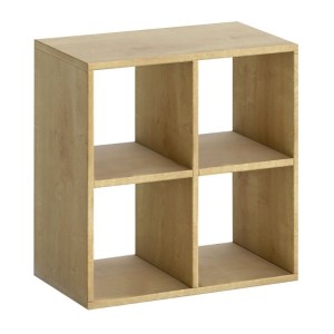 meg-GP026-0100,2-3 ΒΙΒΛΙΟΘΗΚΗ CUBE MEGAPAP ΧΡΩΜΑ SAPPHIRE OAK 60X30X60ΕΚ.