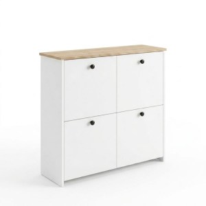 meg-GP026-0103,1-3 ΠΑΠΟΥΤΣΟΘΗΚΗ PALMA MEGAPAP ΧΡΩΜΑ ΛΕΥΚΟ - SAPPHIRE OAK 90X35X90ΕΚ.