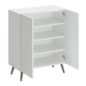 meg-GP026-0104,1-3 ΠΑΠΟΥΤΣΟΘΗΚΗ LUCE MEGAPAP ΧΡΩΜΑ ΛΕΥΚΟ 70X35X85ΕΚ.