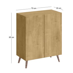 meg-GP026-0104,2-4 ΠΑΠΟΥΤΣΟΘΗΚΗ LUCE MEGAPAP ΧΡΩΜΑ SAPPHIRE OAK 70X35X85ΕΚ.