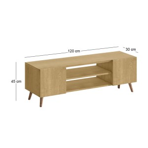 meg-GP026-0106,2-3 ΕΠΙΠΛΟ ΤΗΛΕΟΡΑΣΗΣ ETNA MEGAPAP ΧΡΩΜΑ SAPPHIRE OAK 120X30X45ΕΚ.