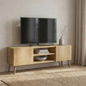 meg-GP026-0107,2-0 ΕΠΙΠΛΟ ΤΗΛΕΟΡΑΣΗΣ ETNA MEGAPAP ΧΡΩΜΑ SAPPHIRE OAK 150X30X45ΕΚ.