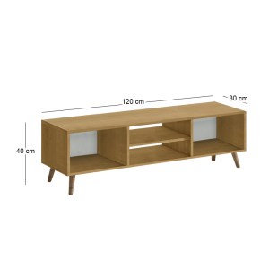 meg-GP026-0108,2-2 ΕΠΙΠΛΟ ΤΗΛΕΟΡΑΣΗΣ LOREN MEGAPAP ΧΡΩΜΑ SAPPHIRE OAK 120X30X40ΕΚ.