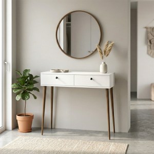 meg-GP026-0115,1-0 ΚΟΝΣΟΛΑ ALIS MEGAPAP ΧΡΩΜΑ ΛΕΥΚΟ 110X29X88ΕΚ.