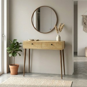 meg-GP026-0115,2-0 ΚΟΝΣΟΛΑ ALIS MEGAPAP ΧΡΩΜΑ SAPPHIRE OAK 110X29X88ΕΚ.