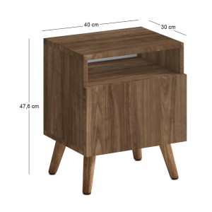 meg-GP026-0117,3-3 ΚΟΜΟΔΙΝΟ SOLE MEGAPAP ΧΡΩΜΑ ΚΑΡΥΔΙ 40X30X47,6ΕΚ.