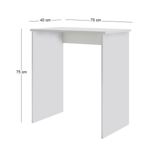 meg-GP026-0134,1-2 ΓΡΑΦΕΙΟ ΕΡΓΑΣΙΑΣ BIRO MEGAPAP ΧΡΩΜΑ ΛΕΥΚΟ 70X40X75ΕΚ.