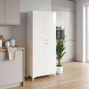 meg-GP026-0150,1-2 ΝΤΟΥΛΑΠΑ - ΠΑΠΟΥΤΣΟΘΗΚΗ CILEM MEGAPAP ΜΕ ΚΛΕΙΔΑΡΙΑ ΧΡΩΜΑ ΛΕΥΚΟ 70X32X188ΕΚ.