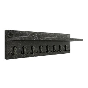 meg-GP026-0161,4-0 ΚΡΕΜΑΣΤΡΑ ΤΟΙΧΟΥ VETTINI MEGAPAP ΧΡΩΜΑ ΜΑΥΡΟ ΕΦΕ ΜΑΡΜΑΡΟΥ 100X12X20ΕΚ.