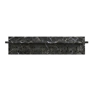 meg-GP026-0161,4-1 ΚΡΕΜΑΣΤΡΑ ΤΟΙΧΟΥ VETTINI MEGAPAP ΧΡΩΜΑ ΜΑΥΡΟ ΕΦΕ ΜΑΡΜΑΡΟΥ 100X12X20ΕΚ.