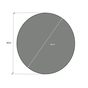 meg-GP028-0005-2 ΚΑΘΡΕΦΤΗΣ ΤΟΙΧΟΥ LOSTA MEGAPAP ΜΕ ΜΕΛΑΜΙΝΗ ΧΡΩΜΑ ΛΕΥΚΟ 60X60X2,2ΕΚ.