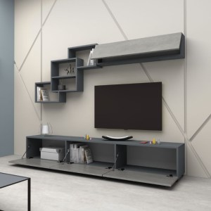 meg-GP028-0026,2-1 ΣΥΝΘΕΣΗ ΤΗΛΕΟΡΑΣΗΣ FREE MEGAPAP ΧΡΩΜΑ ΑΝΘΡΑΚΙ - ΓΚΡΙ ΣΚΥΡΟΔΕΜΑΤΟΣ 210X35X38ΕΚ.