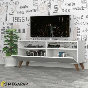 meg-GP028-0029,1-1 ΕΠΙΠΛΟ ΤΗΛΕΟΡΑΣΗΣ INCI MEGAPAP ΑΠΟ ΜΕΛΑΜΙΝΗ ΧΡΩΜΑ ΛΕΥΚΟ 120X35X50ΕΚ.