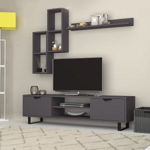 meg-GP028-0036,2-0 ΣΥΝΘΕΣΗ ΤΗΛΕΟΡΑΣΗΣ LONSA MEGAPAP ΧΡΩΜΑ ΓΚΡΙ 160X35X40ΕΚ.