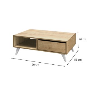 meg-GP028-0039,1-5 ΤΡΑΠΕΖΑΚΙ ΣΑΛΟΝΙΟΥ ASTER MEGAPAP ΧΡΩΜΑ ΦΥΣΙΚΟ ΟΞΙΑΣ 120X56X40ΕΚ.