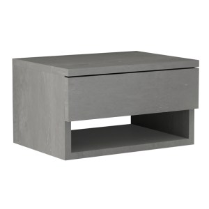 meg-GP028-0052,5-5 ΚΟΜΟΔΙΝΟ ΕΠΙΤΟΙΧΙΟ MARY MEGAPAP ΧΡΩΜΑ ΓΚΡΙ ΣΚΥΡΟΔΕΜΑΤΟΣ 40X30X23ΕΚ.