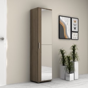 meg-GP028-0097,4-1 ΝΤΟΥΛΑΠΑ ΡΟΥΧΩΝ - ΠΑΠΟΥΤΣΟΘΗΚΗ VISLA MEGAPAP ΜΟΝΟΦΥΛΛΗ ΜΕ ΚΑΘΡΕΠΤΗ ΧΡΩΜΑ ΚΑΡΥΔΙ 45X36X187ΕΚ.