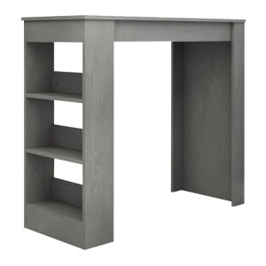 meg-GP028-0099,1-2 ΤΡΑΠΕΖΙ ΜΠΑΡ DEEP MEGAPAP ΧΡΩΜΑ ΓΚΡΙ ΣΚΥΡΟΔΕΜΑΤΟΣ 120X50X100ΕΚ.