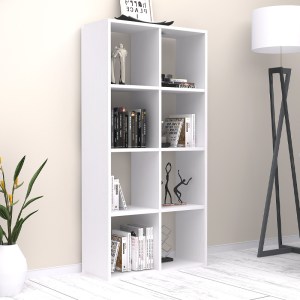 meg-GP028-0102,2-0 ΒΙΒΛΙΟΘΗΚΗ ANSER MEGAPAP ΧΡΩΜΑ ΛΕΥΚΟ 69,8X29X142ΕΚ.
