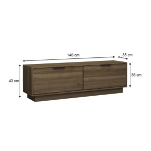 meg-GP028-0103,3-3 ΕΠΙΠΛΟ ΤΗΛΕΟΡΑΣΗΣ LISA MEGAPAP ΧΡΩΜΑ ΚΑΡΥΔΙ 140X35X43CM.