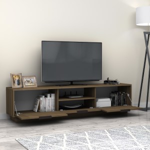 meg-GP028-0104,3-1 ΕΠΙΠΛΟ ΤΗΛΕΟΡΑΣΗΣ MENSA MEGAPAP ΧΡΩΜΑ ΚΑΡΥΔΙ 180X35X43CM.