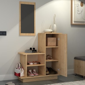 meg-GP028-0113,3-1 ΕΠΙΠΛΟ ΕΙΣΟΔΟΥ CUTE MEGAPAP ΧΡΩΜΑ ΦΥΣΙΚΟ ΟΞΙΑΣ 90X35X95ΕΚ.
