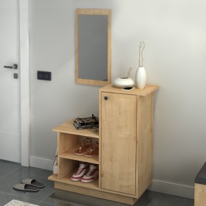 meg-GP028-0113,3-3 ΕΠΙΠΛΟ ΕΙΣΟΔΟΥ CUTE MEGAPAP ΧΡΩΜΑ ΦΥΣΙΚΟ ΟΞΙΑΣ 90X35X95ΕΚ.