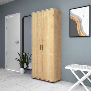 meg-GP028-0116,2-4 ΝΤΟΥΛΑΠΑ ΡΟΥΧΩΝ - ΠΑΠΟΥΤΣΟΘΗΚΗ ERIC MEGAPAP ΔΙΦΥΛΛΗ ΧΡΩΜΑ ΦΥΣΙΚΟ ΟΞΙΑΣ 76X36X187ΕΚ.