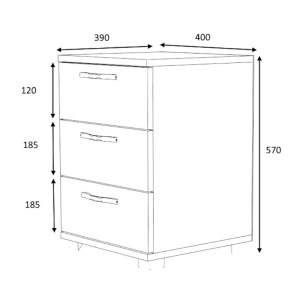 meg-GP028-0117,2-6 ΚΟΜΟΔΙΝΟ - ΣΥΡΤΑΡΙΕΡΑ ΓΡΑΦΕΙΟΥ ROCO MEGAPAP ΧΡΩΜΑ ΚΑΡΥΔΙ 40X39X57ΕΚ.