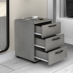 meg-GP028-0117,4-1 ΚΟΜΟΔΙΝΟ - ΣΥΡΤΑΡΙΕΡΑ ΓΡΑΦΕΙΟΥ ROCO MEGAPAP ΧΡΩΜΑ ΓΚΡΙ ΣΚΥΡΟΔΕΜΑΤΟΣ 40X39X57ΕΚ.