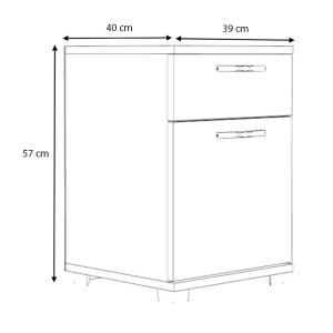 meg-GP028-0118,3-4 ΚΟΜΟΔΙΝΟ - ΣΥΡΤΑΡΙΕΡΑ ΓΡΑΦΕΙΟΥ VETO MEGAPAP ΧΡΩΜΑ ΛΕΥΚΟ 40X39X57ΕΚ.