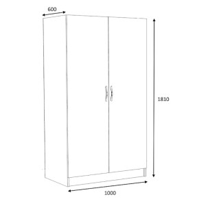 meg-GP028-0122,1-6 ΝΤΟΥΛΑΠΑ ΡΟΥΧΩΝ VICTORIA MEGAPAP ΔΙΦΥΛΛΗ ΧΡΩΜΑ ΛΕΥΚΟ 100X60X181ΕΚ.