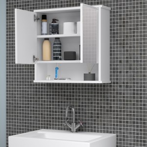 meg-GP028-0126,1-2 ΚΑΘΡΕΠΤΗΣ ΜΠΑΝΙΟΥ DELO ΜEGAPAP ΧΡΩΜΑ ΛΕΥΚΟ 62X17,5X60ΕΚ.